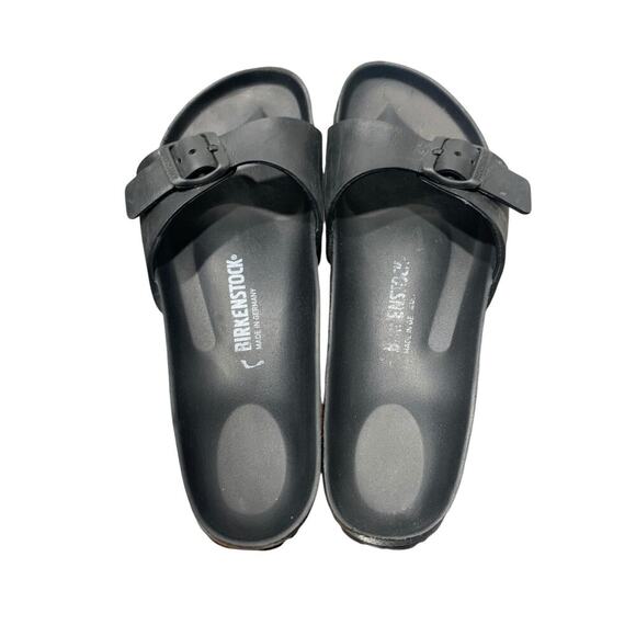 Birkenstock Madrid Essentials EVA Slide Sandal - Black Size 38 L7 M5 NARROW - Picture 3 of 8